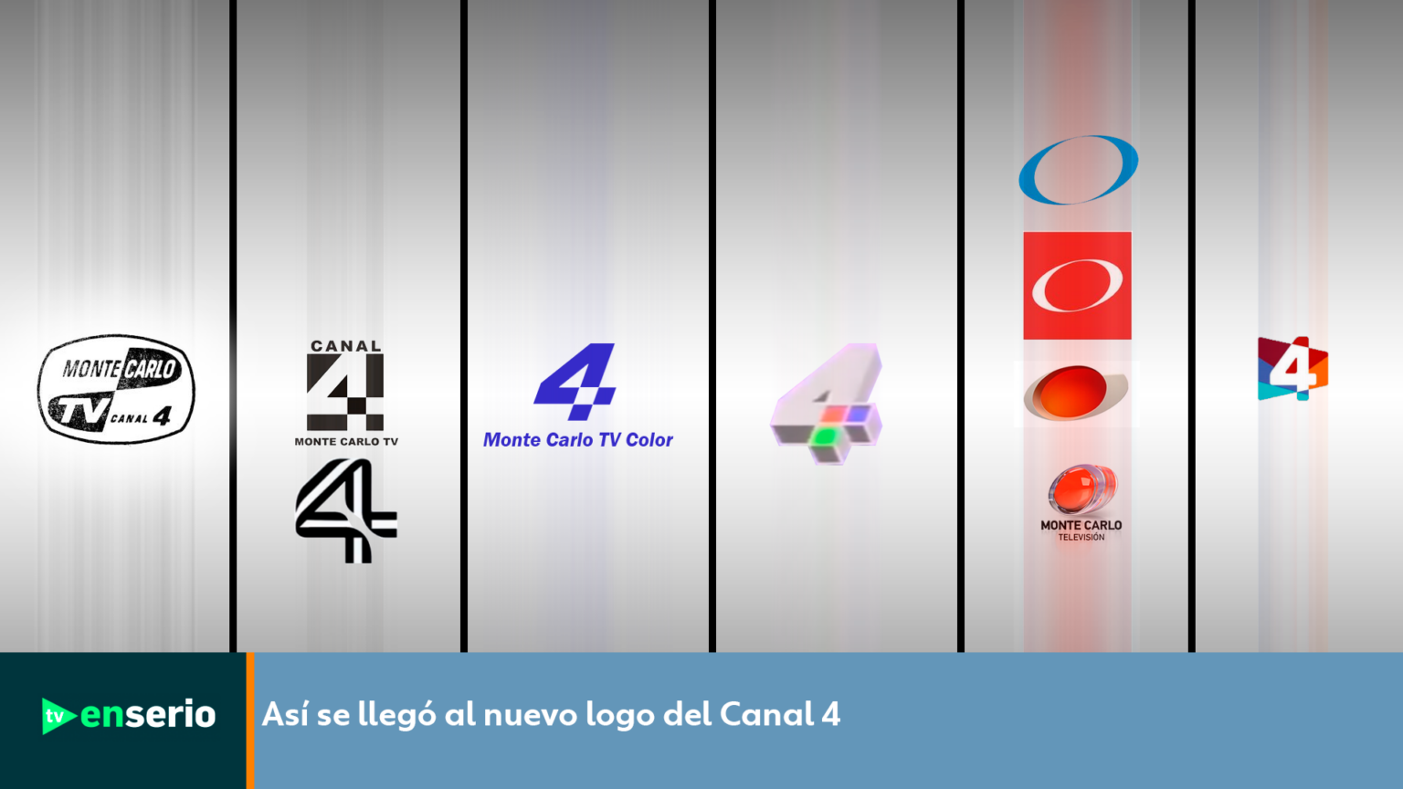 Así se llegó al nuevo logotipo del Canal 4