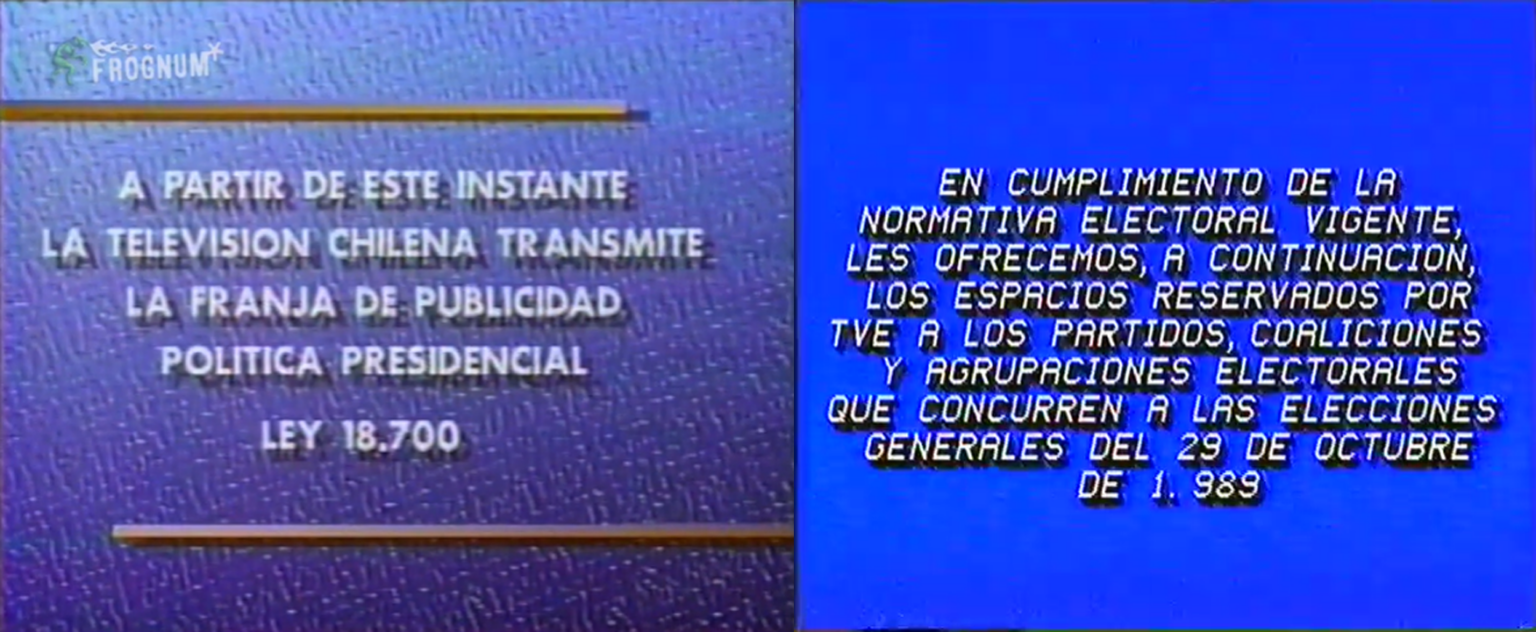 Especial Elecciones 1989 – Las Franjas Políticas: ¿Otra idea adaptada desde España?