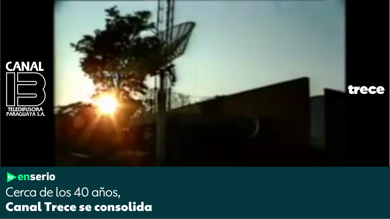 Cerca de los 40 años, Canal Trece se consolida