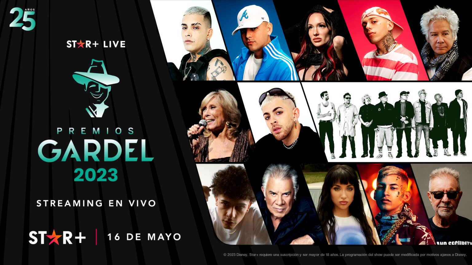 Los Grammy de Argentina: Este 16 de mayo Star+ presenta los “Premios Gardel 2023”