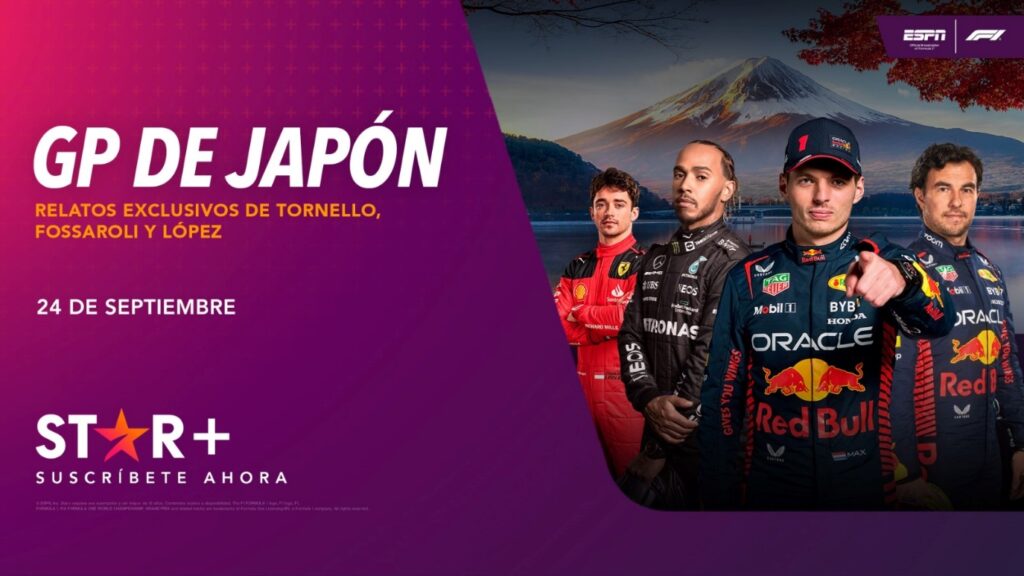 Asia se viste de anfitrión el fin de semana: Fórmula 1 en Japón & MotoGP en India por ESPN en STAR+