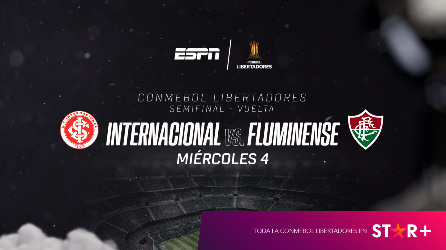 ESPN trae al Inter de Charles Aranguiz vs. Fluminense para definir al finalista de la CONMEBOL Libertadores en STAR+