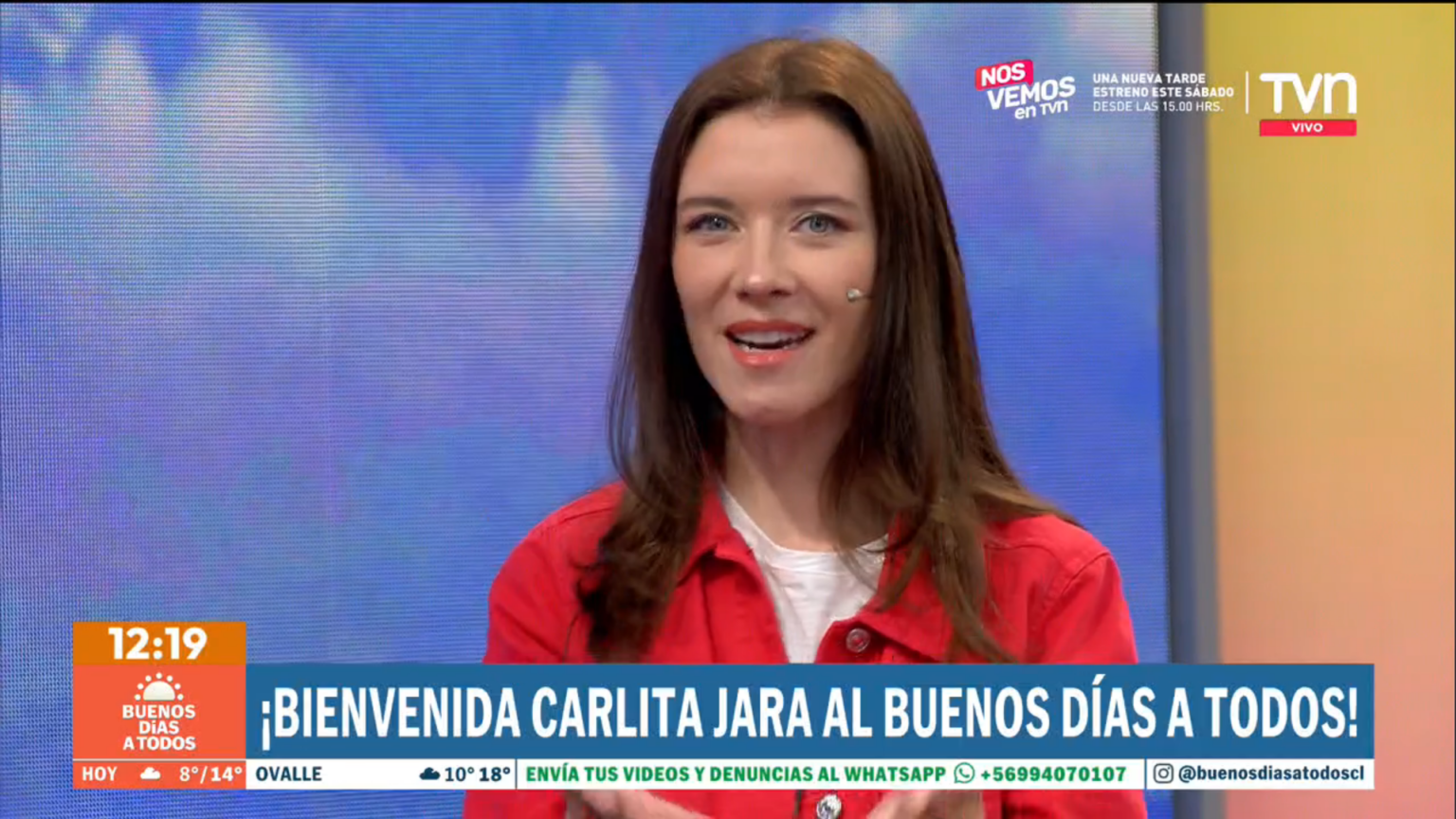Carla Jara se integra como panelista estable de “Buenos días a todos”