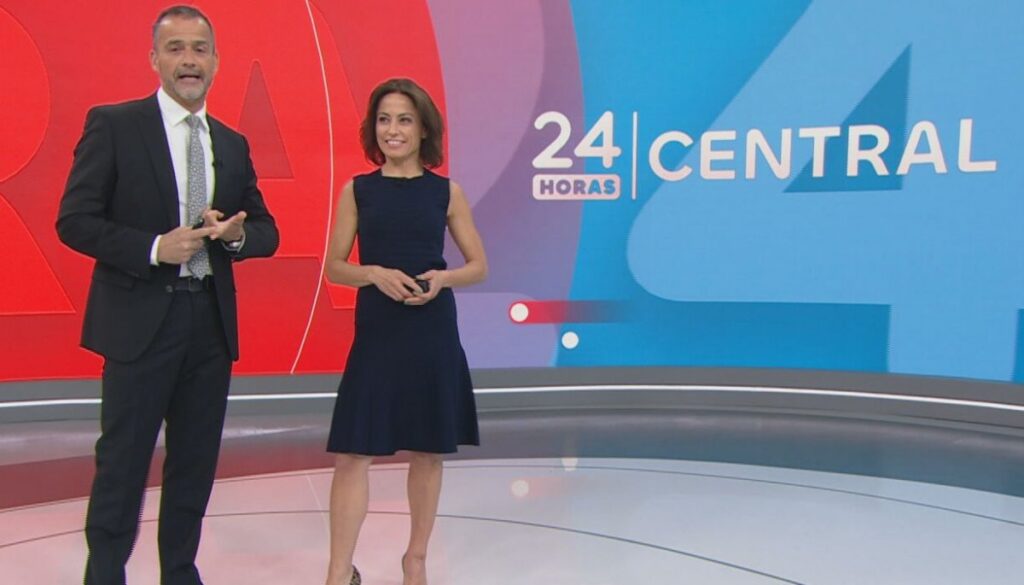 “24 Horas Central” se instala en el segundo lugar de los noticieros Rating de 24 Horas Central