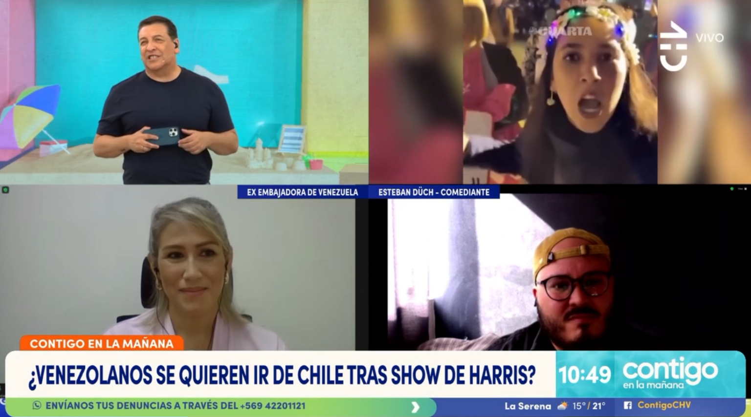 Hasta JC denigró a Ripamonti: “Contigo en la mañana” militó a favor de George Harris tras fracaso en Viña Chilevisión George Harris