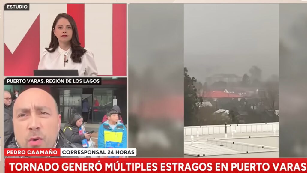 La cobertura de TVN al Tornado en Puerto Varas lideró la sintonía Puerto Varas TVN