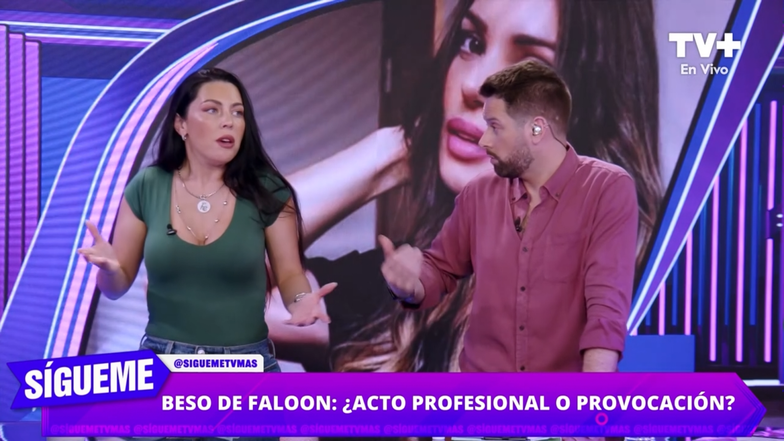 Daniela Aránguiz pierde el control en vivo e insulta a director de Duplos Daniela Aránguiz