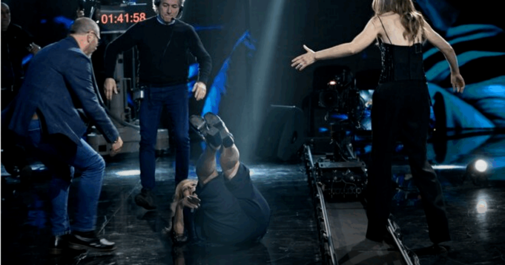 Iva Zanicchi sufre aparatosa caída en “Belve” pero continúa con la entrevista Iva Zanicchi