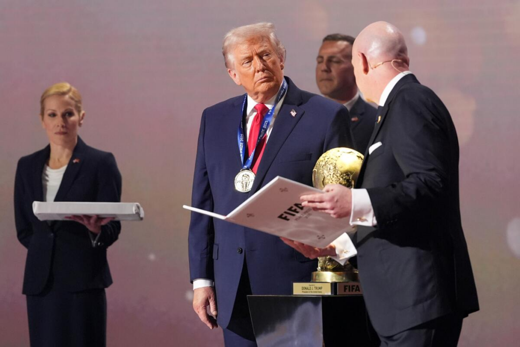 Infantino con Donald Trump