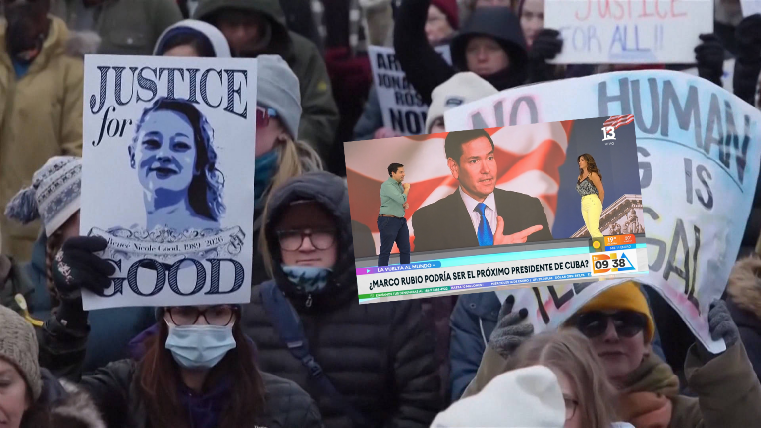 Protestas contra ICE tras asesinato de Renee Good no fueron parte de la pauta de “Tu Día” Tu Día Renee Good