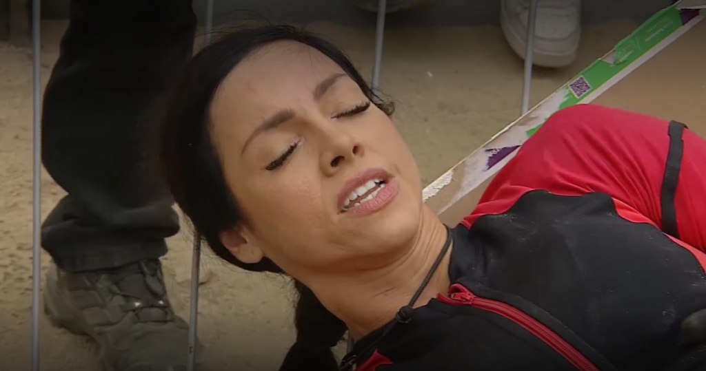 Lesión de Paloma Fiuza