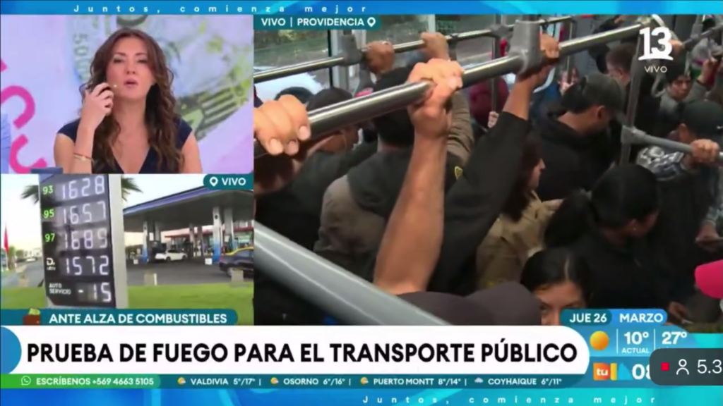 El incómodo momento de periodista de “Tu Día” en bus de Red: fallido despacho termina con su retiro de la micro Tu Día