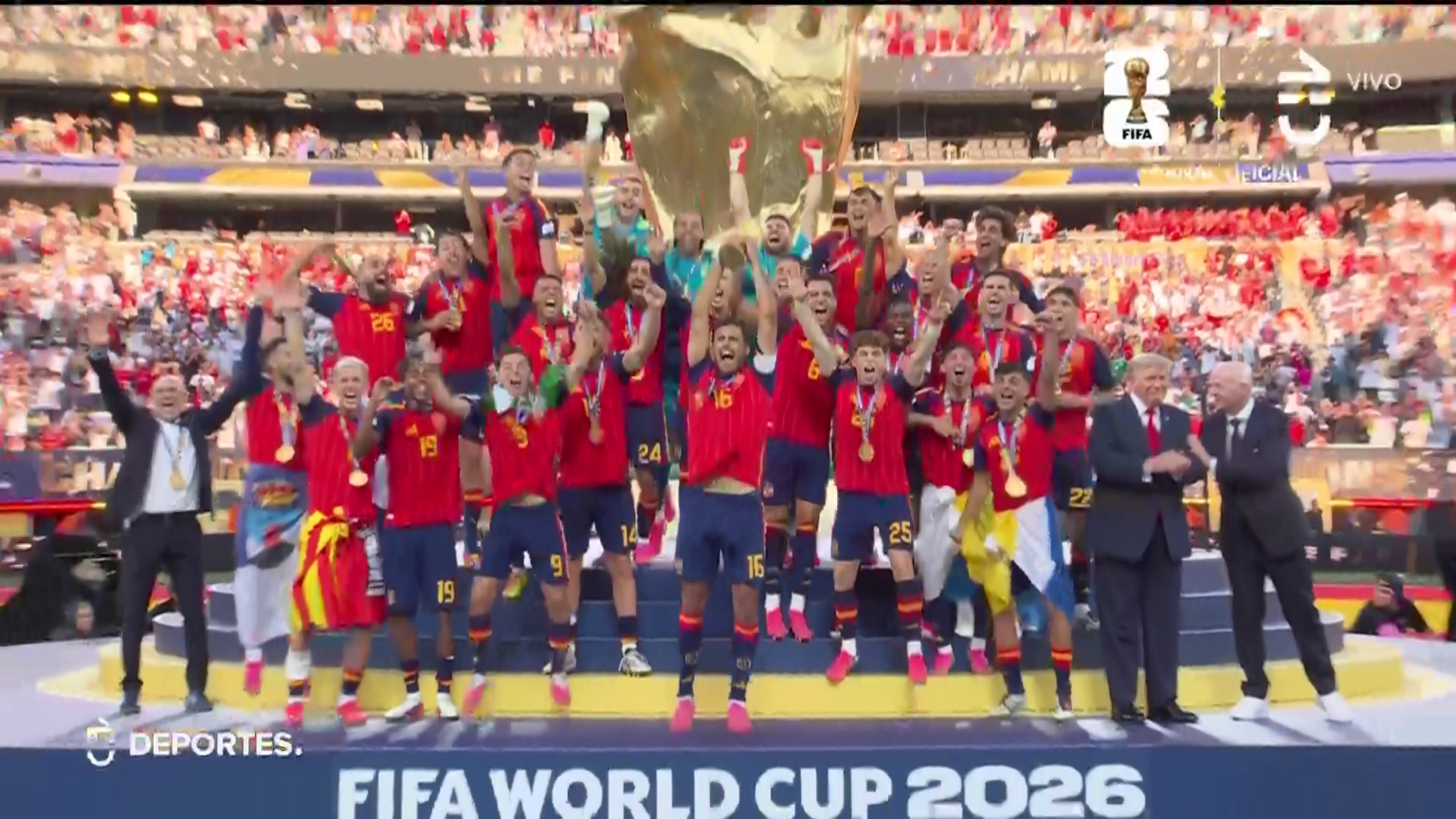 España se corona en el Mundial: Histórico rating para la transmisión de Chilevisión Final Mundial 2026 Chilevisión